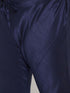 Vastramay Men's Plus Size Maroon Zari Weaved Nehru Jacket With Kurta Pyjama set